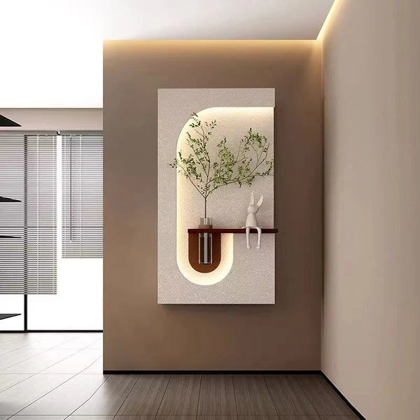 Applique murale avec mangeoires pour plantes vertes, style salon et salle à manger